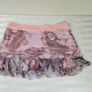 Women's Pink Paisley Skort